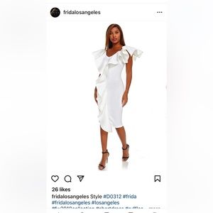 Frida Los Angeles Boutique Dress in White SZ S